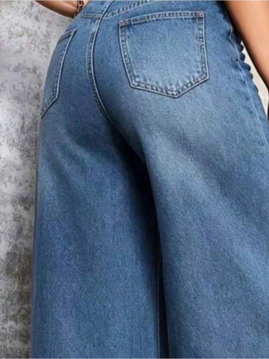 Velvet Heart Denim - Velvet Heart Wide Leg Jeans in Blue Wash